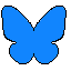 Bluesky icon (butterfly)